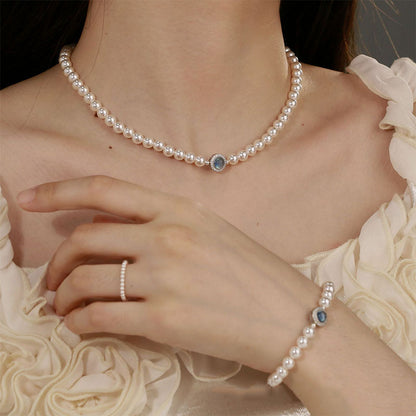 (Products in the video)Aquamarine and Pearl Necklace