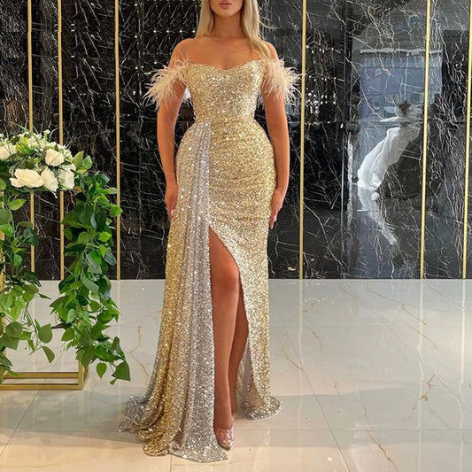 "SHINE ALL OVER" Dress,Evening Gown,Glittering Gown