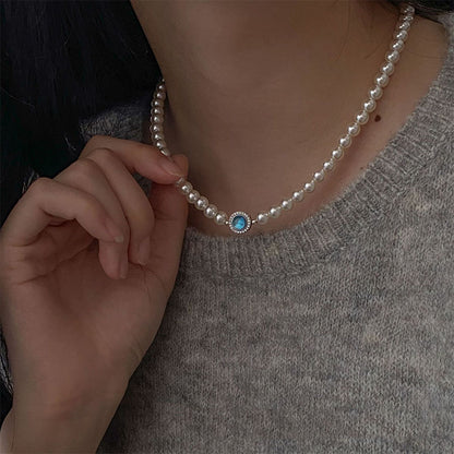 (Products in the video)Aquamarine and Pearl Necklace