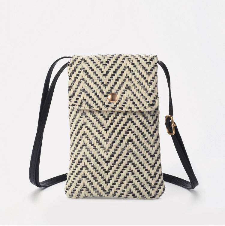  crossbody bag grass basketry