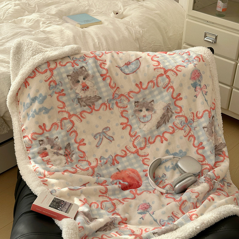 Autumn/winter lamb fleece blanket