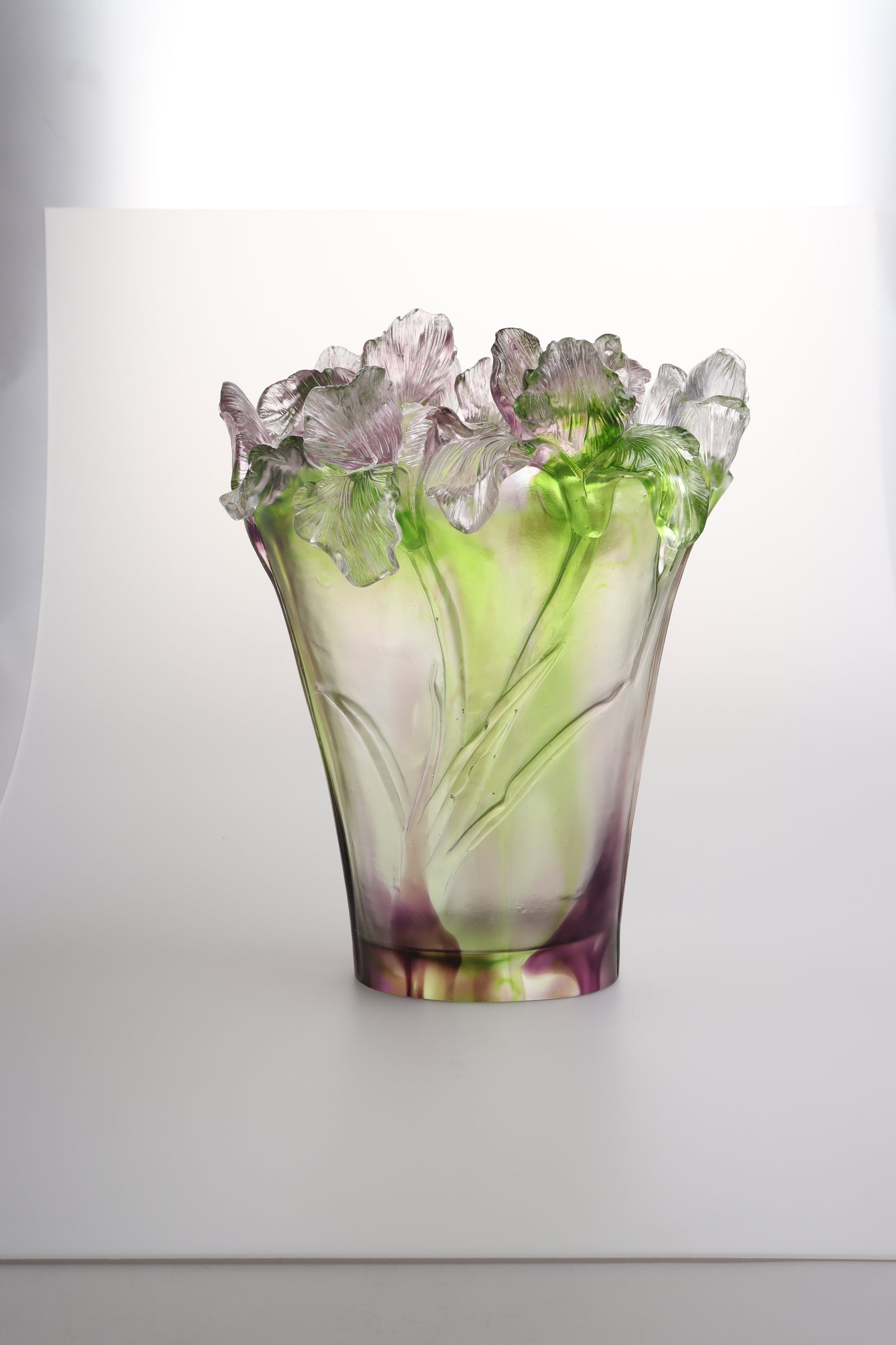 Iris flower vase