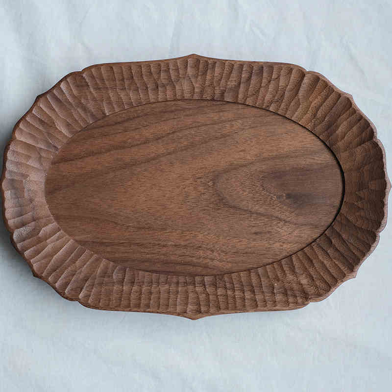 Black walnut wooden tray