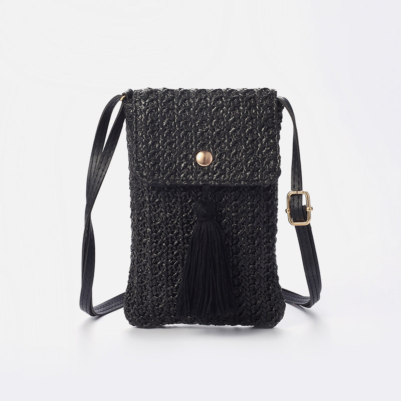  crossbody bag grass basketry