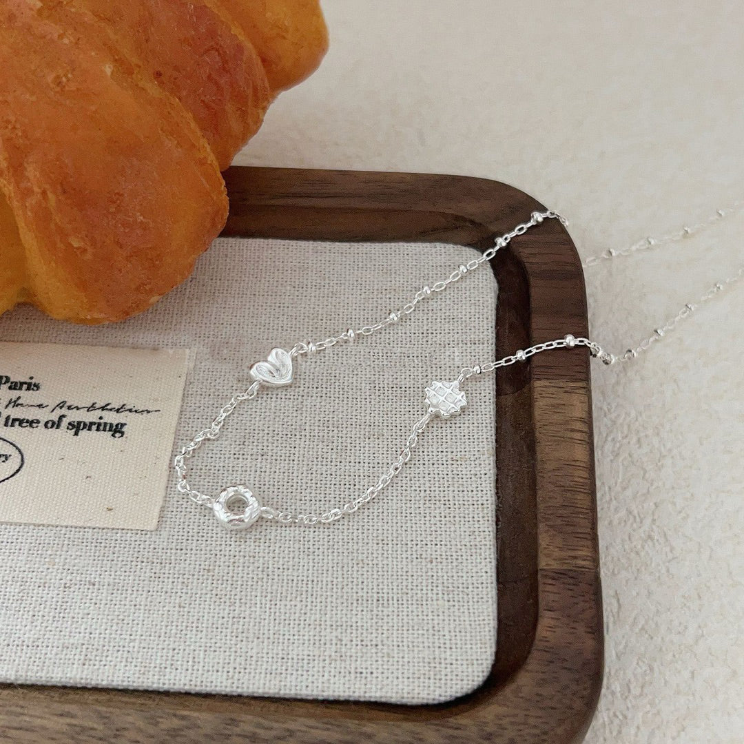 (Products in the video)S925 sterling silver "Bread Head" necklace