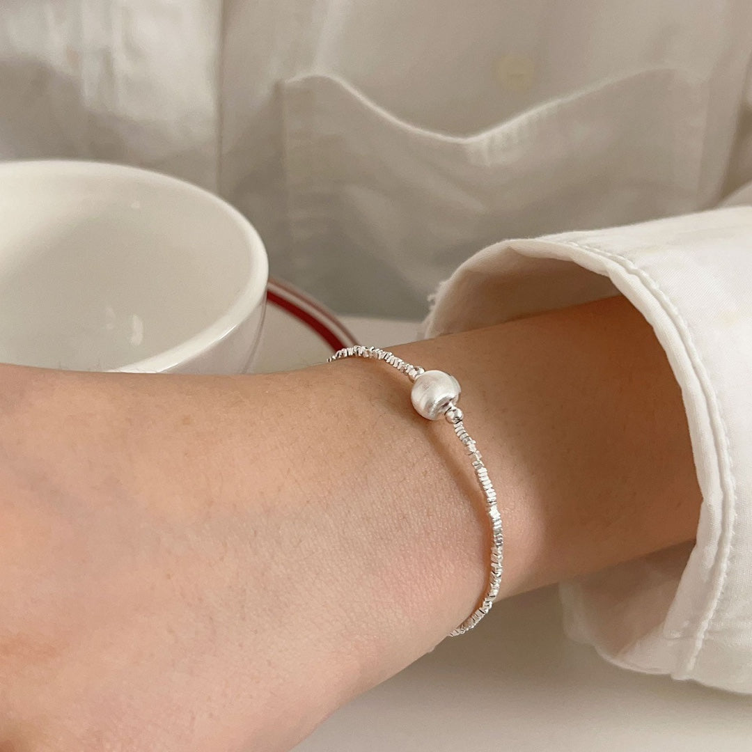 (Products in the video)Silver Fragment and Pearl Bracelet