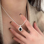 (Products in the video)Handmade Black Onyx Necklace with Inlaid Work